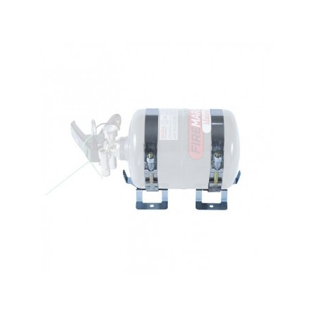 Support FIA avec arrêtoirs anti-torpille et sangles pour extincteur LIFELINE