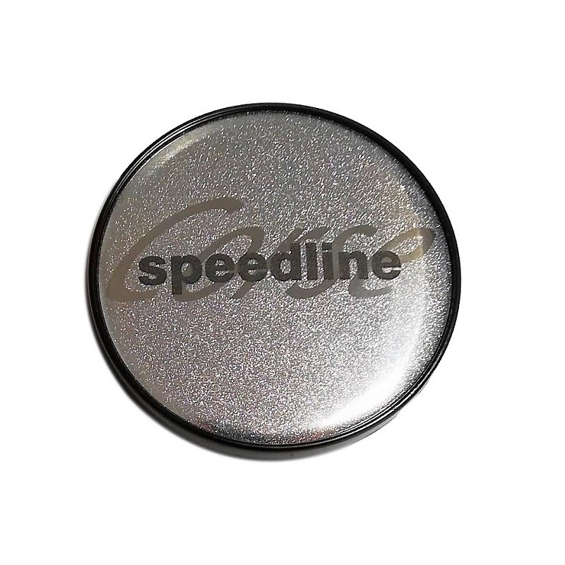 Cache moyeu SPEEDLINE CORSE Argent pailleté 56 mm