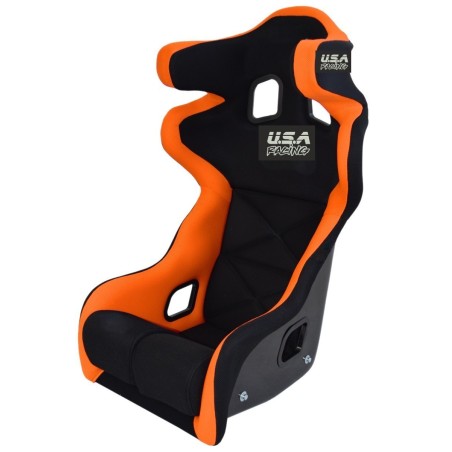 SIEGE BAQUET DE RALLYE " USA RACING 7" ORANGE