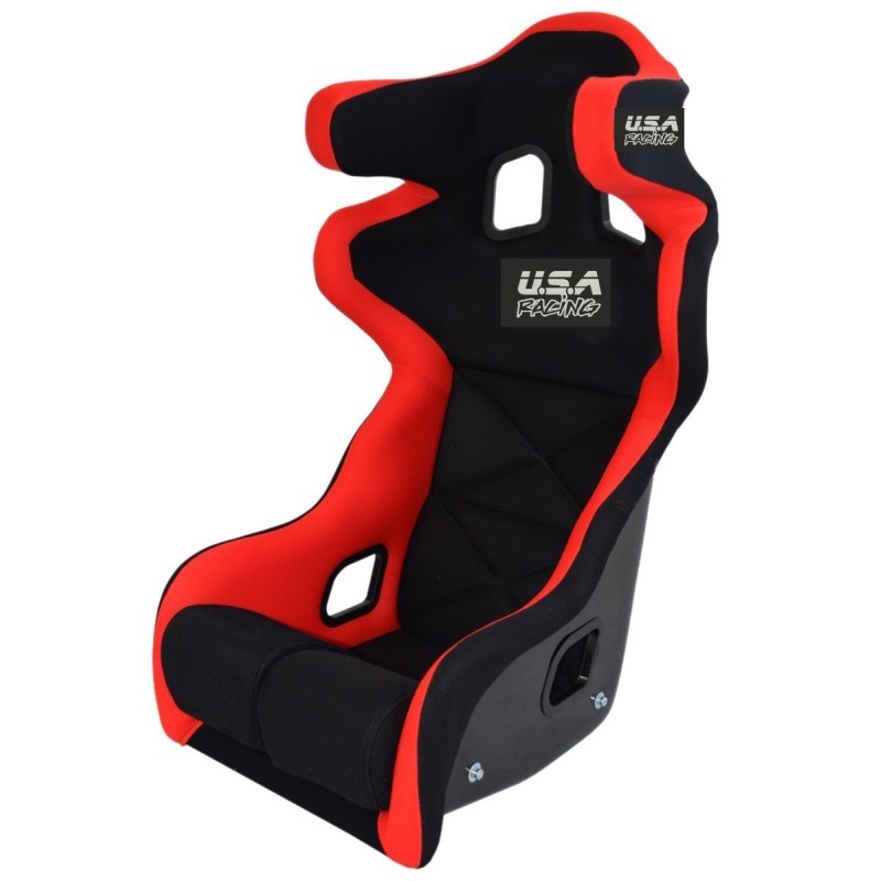 SIEGE BAQUET DE RALLYE " USA RACING 7" ROUGE
