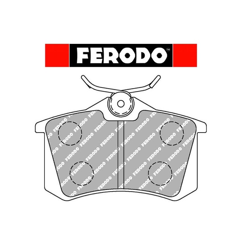 PLAQUETTE DE FREIN ARRIERE CLIO 3 RS FCP1491H