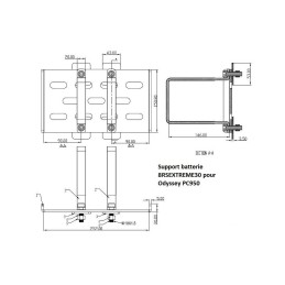 Support Batterie Aluminium PC950 Extreme 30 | Ultra Léger
