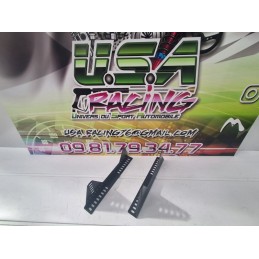 Paire d'Équerres Fixation Baquet Standard Acier 3mm - 410x160mm