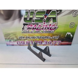 Paire d'Équerres Baquet Standard Acier 3mm - Finition Brute - 410x160m