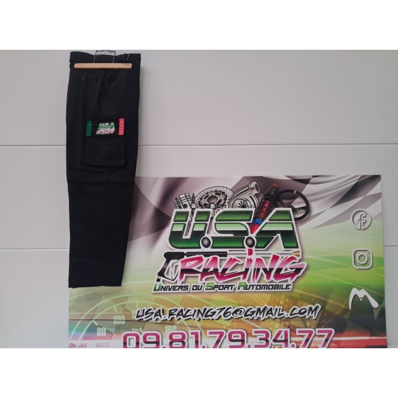 Pantalon Mécanicien 2-en-1 USA Racing | Convertible