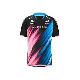 T-shirt Alpine F1 Pierre Gasly Enfant - Noir / Bleu |USA RACING
