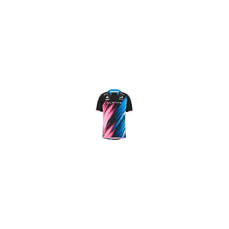 T-shirt Alpine F1 Pierre Gasly Enfant - Noir / Bleu |USA RACING