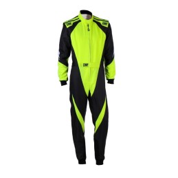 Combinaison Karting Enfant FIA KS-3X Noir/Jaune | USA RACING