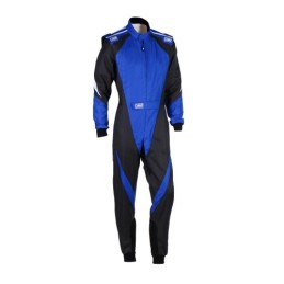 Combinaison Karting Enfant FIA KS-3X Noir/Bleu | USA RACING