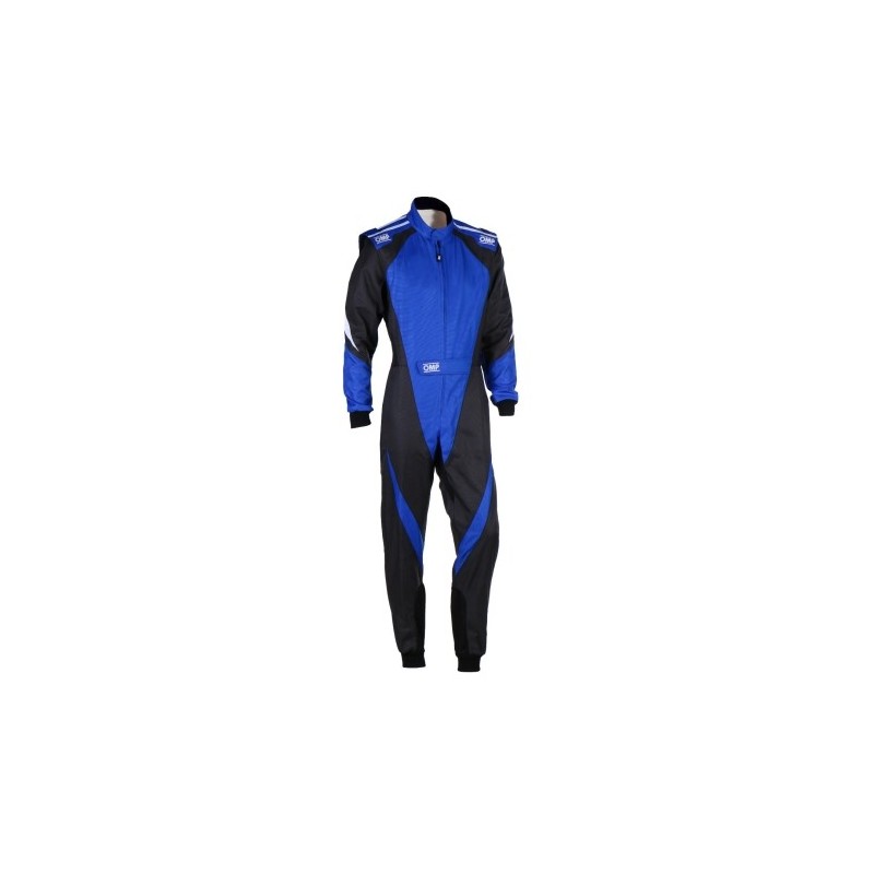 Combinaison Karting Enfant FIA KS-3X Noir/Bleu | USA RACING